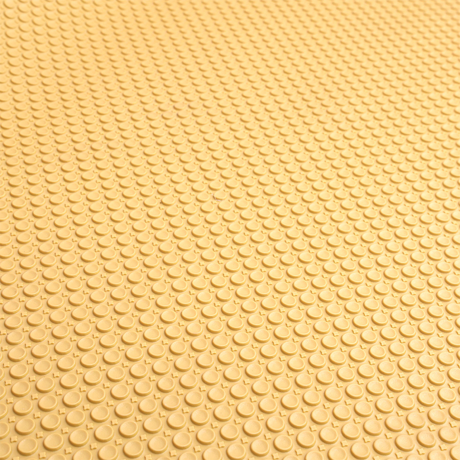 Thảm cuộn 3D hạt tròn HB008B vàng kem Size 1.5M*0.6M