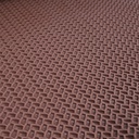 Lót sàn cuộn CIND 3D hạt chữ nhật xéo HB007 cafe Size 9M*1.2M