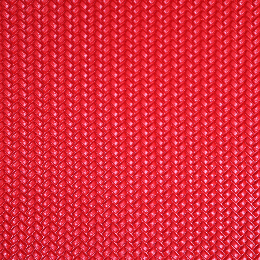 Lót sàn cuộn CIND 3D hạt chữ nhật xéo HB007 đỏ Size 9M*1.2M