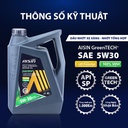 Nhớt Động Cơ Aisin 5W-30 SN/CF Fully Synthetic 4 Lít ESFNP0534P