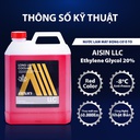 Nước giải nhiệt Aisin (màu đỏ/ 4 Lít) LCPM20A4LR