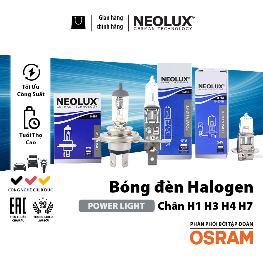 Bóng H3 N483 12V 100W PK22S NEOLUX 