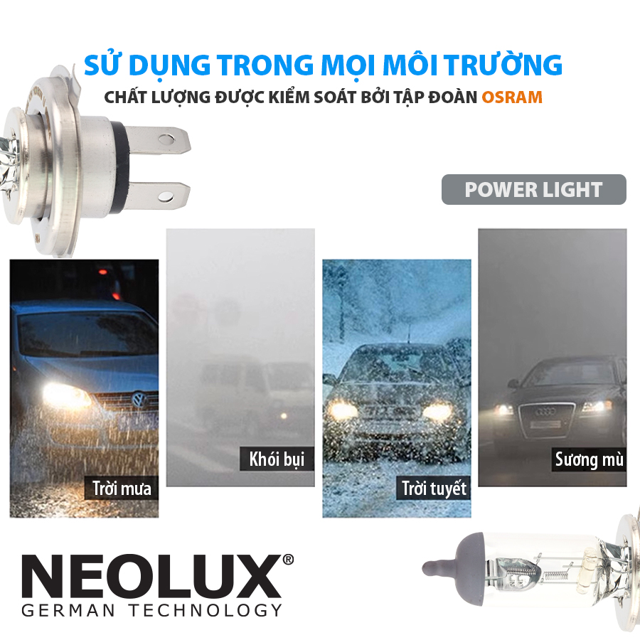 Bóng H4 N484 12V 100/80W P43T NEOLUX 