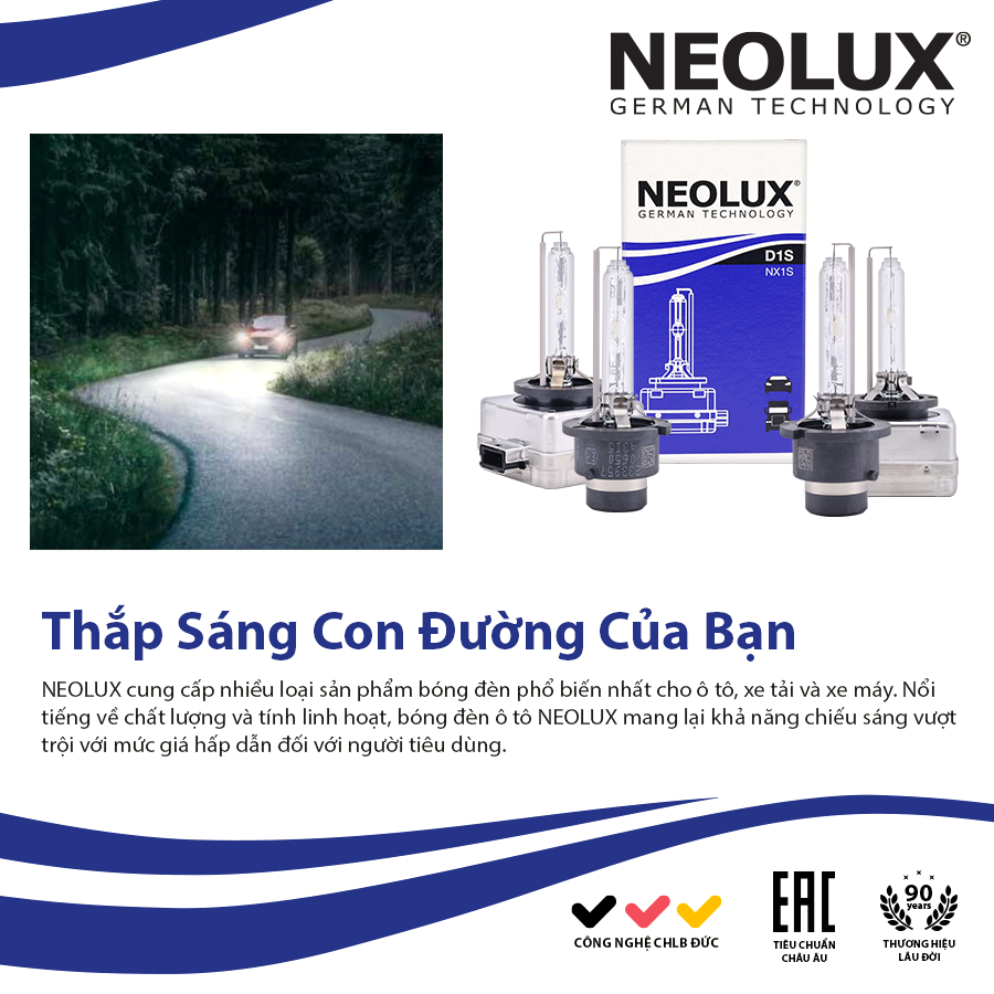 Bóng Xenon D3S 35W PK32D-5 4X1 NX3S Hiệu Neolux 4300K / 3200lm  NX3S Hiệu NEOLUX