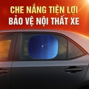 Che nắng xốp tròn nhỏ CIND (màu bạc/Lam) CD-C044 36*44CM 1SET/2PCS 