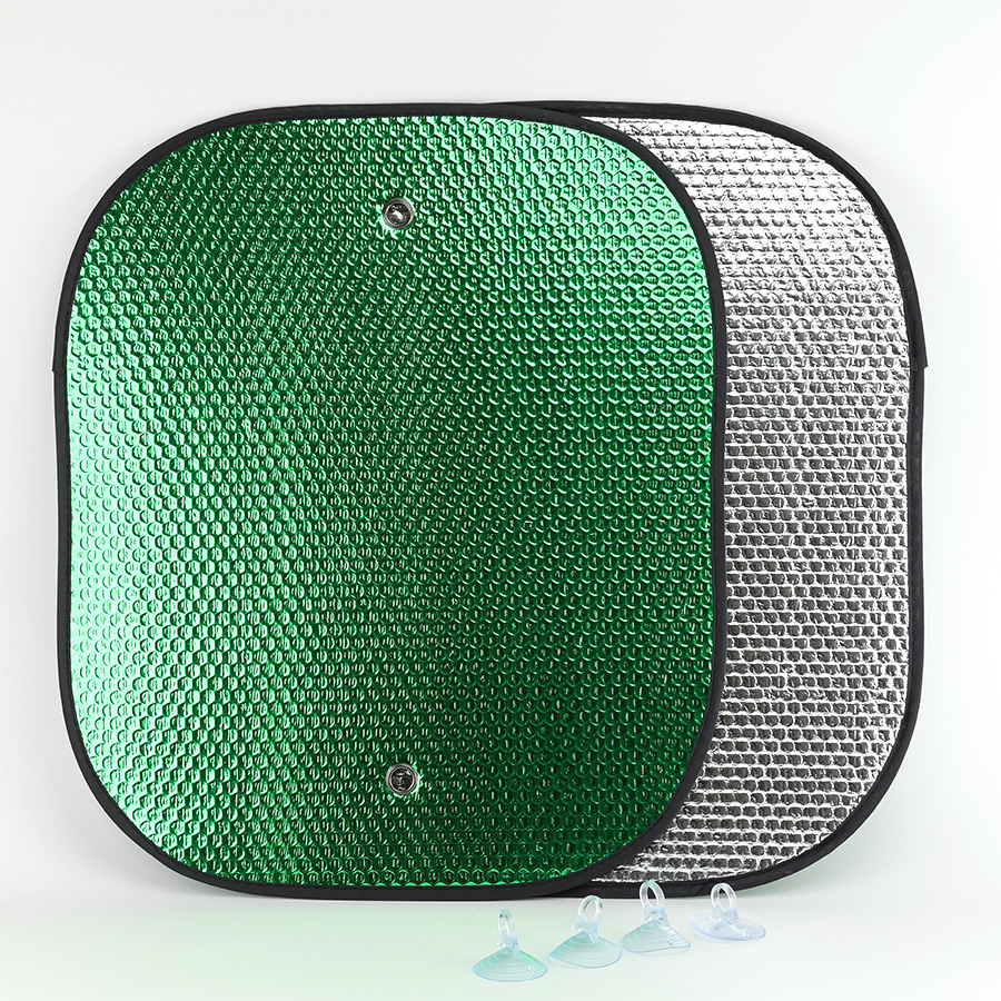 Che nắng xốp tròn lớn CIND (màu bạc/xanh) CD-C043 44*52CM 1SET/2PCS 