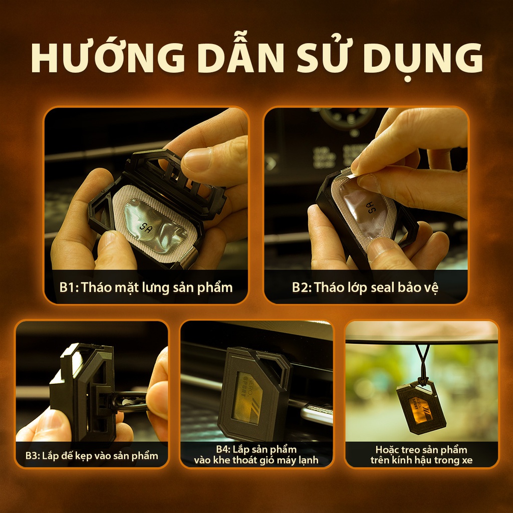 Dầu thơm NO.360-2 2in1(treo kính+ghim máy lạnh) 2.5g SAKURA