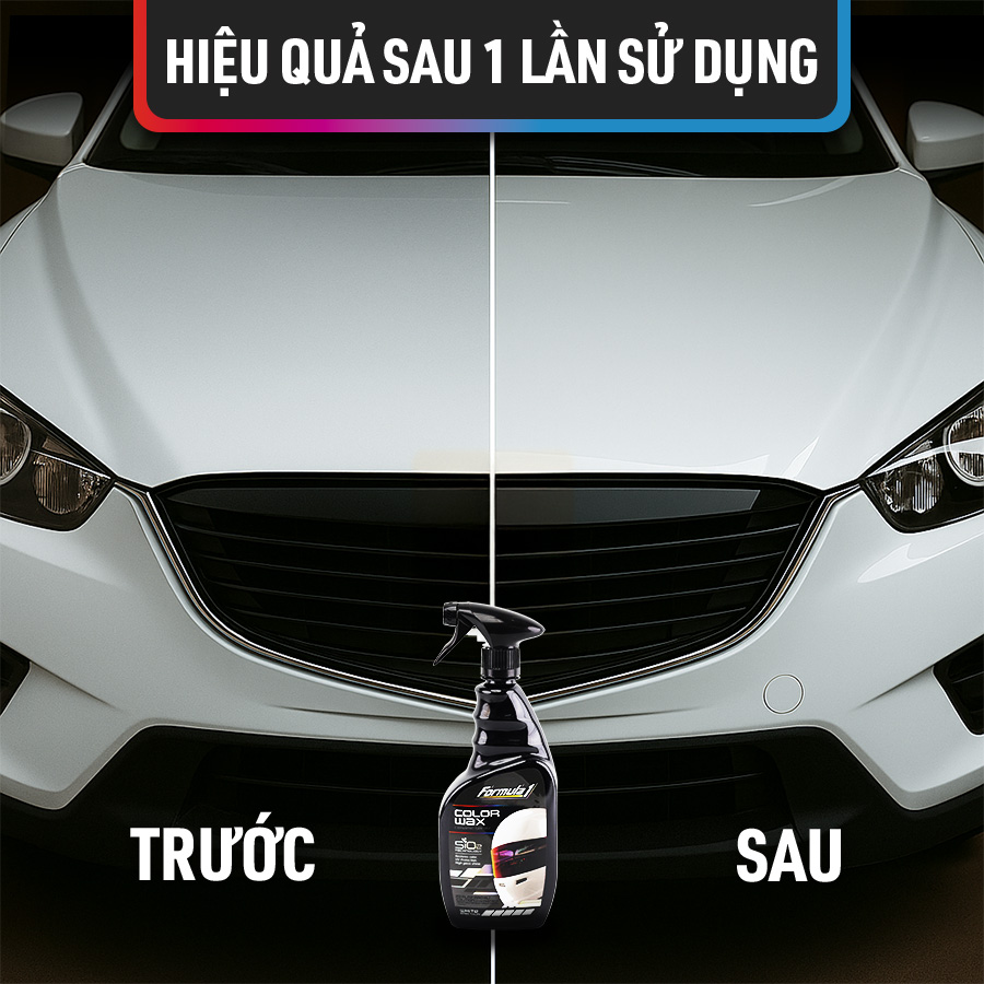 Đánh bóng sơn Ceramic dạng xịt màu trắng Formula 1 (680ml) # 617963 (#617021)