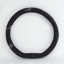 Bao vô lăng CIND PU+TPE kiểu D E011D Size M đen/đen