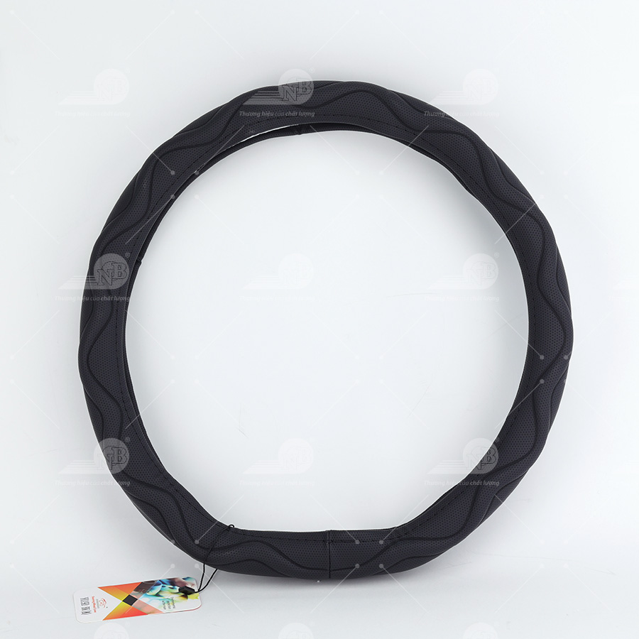 Bao vô lăng CIND  PU+TPE kiểu D Y019D size M đen