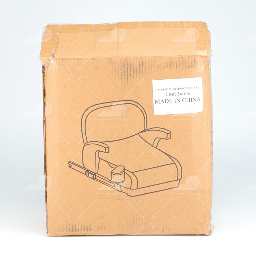 Ghế nâng có tựa lưng an toàn cho trẻ em trong xe hơi ET-002A Đen/xám