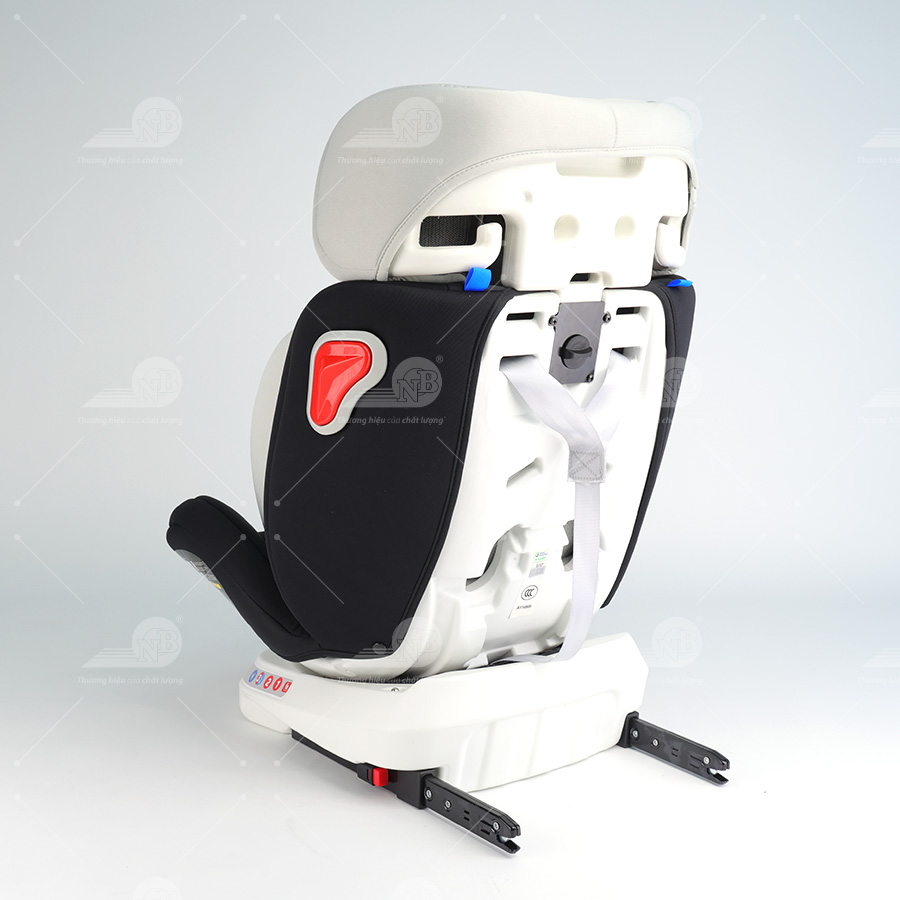 Ghế an toàn cho trẻ em trong xe hơi kiểu ISOFIX xoay 360 độ QM-360A Xám