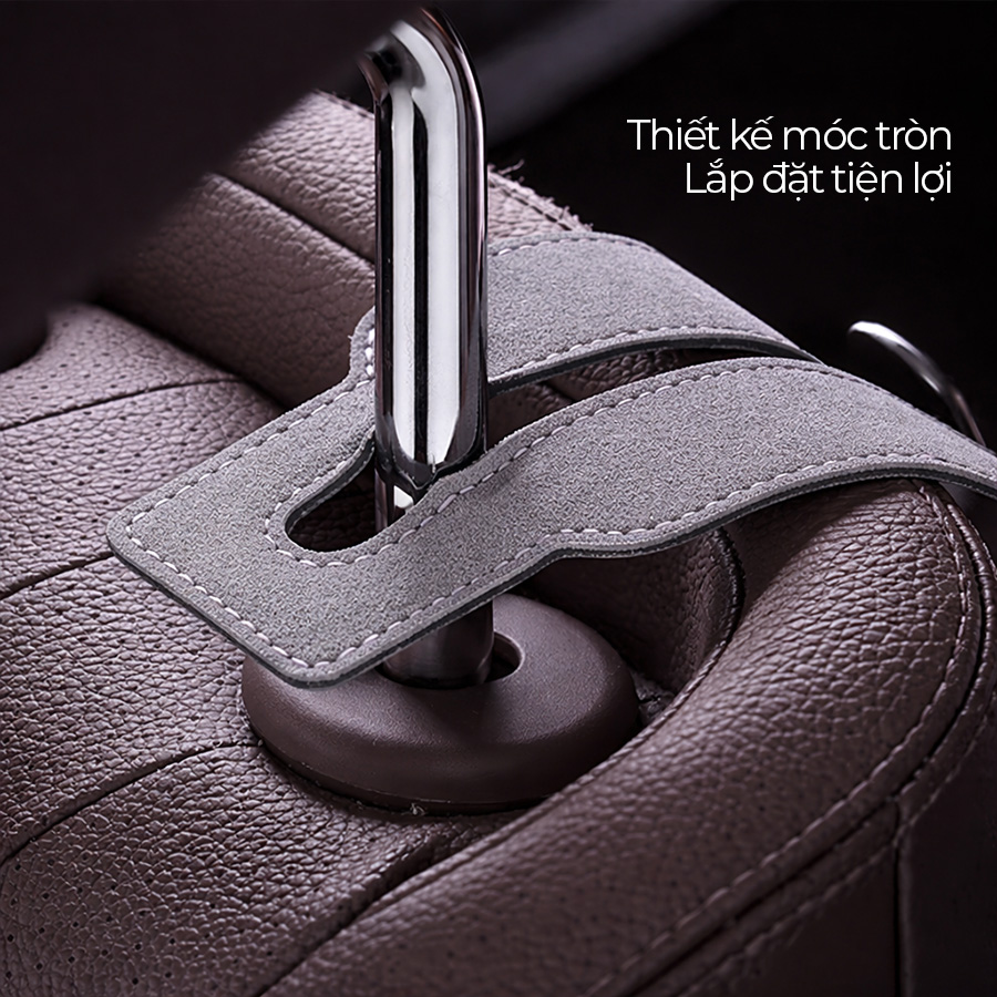 CIND BO-N021 (Xám) Móc treo đôi sau ghế (da)