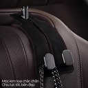 CIND BO-N021 (Đen) Móc treo đôi sau ghế (da)