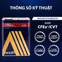 Nhớt Hộp Số Tự Động Aisin CFEx CVTFMulti  4 Lít CVTF004S/CVTFP04SB