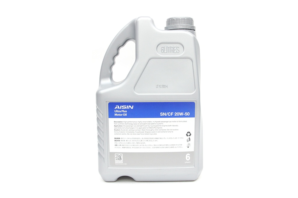 Nhớt Động Cơ Aisin 20W-50 SN/CF Semi Synthetic 6 Lít ESSNP2056P