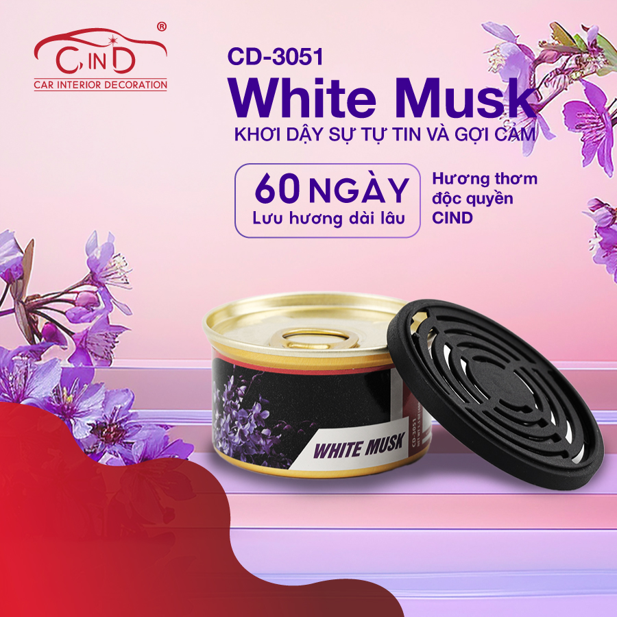 Hộp thơm CIND 40g CD-3051 WHITE MUSK