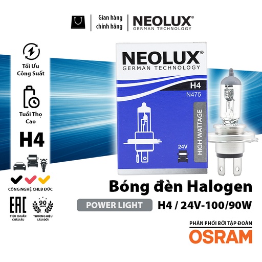 [BDNLXH424VN475TB] Bóng H4 N475TB 24V - 100/90W NEOLUX