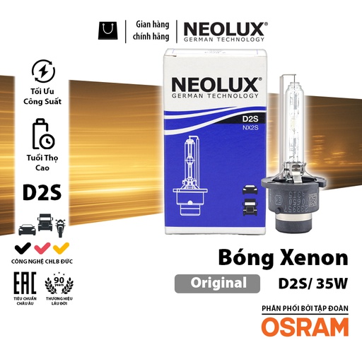 [BDNLXXN35WNX2S] Bóng Xenon D2S 35W P32D-2 4X1 NX2S Hiệu Neolux  4300K / 3200lm  NX2S Hiệu NEOLUX