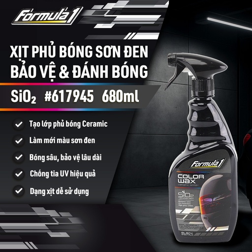 [TRF1617945] Đánh bóng sơn Ceramic dạng xịt màu đen Formula 1 (680ml) # 617945 (#617017)